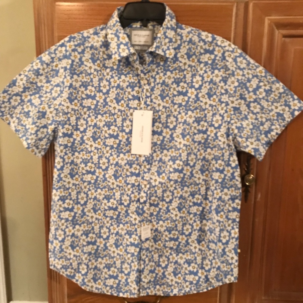 Denim & Flower Slim Fit shirt